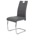 Jídelní židle FLORA S šedá, syntetická kůže