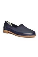Fox Shoes R908019003 Navy Blue Genuine Leather Women's Shoes