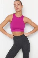 Trendyol Fuchsia Seamless/Seamless Lightly Supported/Shaping Knitted Sports Bra