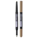 MAYBELLINE NEW YORK NY Express Brow Satin Duo 01 Dark Blonde Ceruzka a púder na obočie duo MAYBELLINE NEW YORK NY Express Brow Satin Duo 01 Dark Blonde Ceruzka a púder na obočie duo