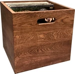 Music Box Designs A Whole Lotta Rosewood (oiled)- 12 Inch Oak Vinyl Record Storage Box Cutia Cutie pentru înregistrări LP