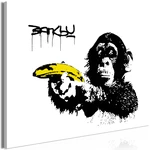 Obraz - Banksy: Monkey with Banana (1 Part) Wide