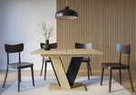 Rozkládací jídelní stůl Timber dub artisan/černý