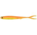 Fox rage gumová nástraha slick finesse super soft uv orange chartreuse - 9 cm