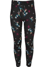 Girls' soft leggings AOP blackfloret