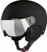 Alpina Arber Visor Q-Lite Ski Helmet Black Matt M Kask narciarski