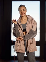 Orsay Světle růžová dámská sportovní lehká bunda s kapucí - Dámské