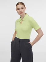 Orsay Yellow Women's Striped Polo Shirt - Women's