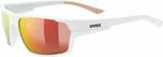 UVEX Sportstyle 233 Polarized White Mat/Litemirror Red Cyklistické okuliare
