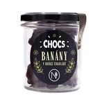 NATU Chocs banány v 70% hořké čokoládě sklenička 110 g