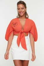 Trendyol Blouse - Orange - Regular fit