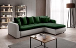 Moderní sedačka Ferino, bílá/zelená Milo Roh: Orientace rohu Levý roh