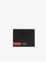 Černá pánská kožená peněženka Calvin Klein Jeans - Pánské