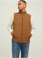 Brown Men's Quilted Vest Jack & Jones Recycle - Men