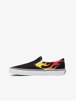 Black Mens Patterned Slip On Sneakers VANS UA Classic Slip On - Men