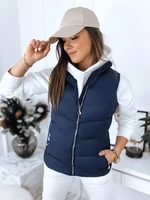 Women's quilted vest MARIN dark blue Dstreet