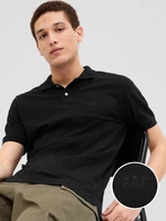 Čierne pánske polo tričko GAP