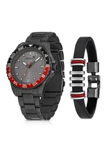 Polo Air Metal Strap Sports Men's Wristwatch Bracelet Combination Anthracite