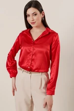 By Saygı Lightly Flowy Satin Shirt
