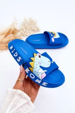 Children's foam slippers Dinosaur Blue Dario