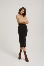 Pencil skirt with slit