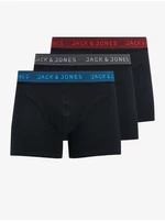 Sada tří černých boxerek Jack & Jones - Pánské
