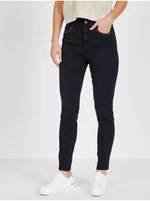 Čierne ženy Slim Fit džínsy s ozdobnými detailmi Liu Jo - ženy