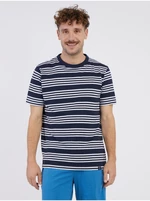 White and blue men's striped T-shirt LERROS - Men