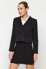 Trendyol Black Regular Woven Lined Blazer Jacket