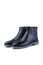 Ducavelli Bristol Genuine Leather Non-slip Sole Zipper Chelsea Daily Boots Navy Blue. Ducavelli Bristol Genuine Leather Non-slip Sole Zipper Chelsea Daily Boots Navy Blue.