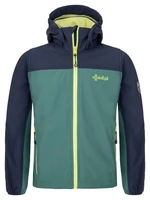 Boys softshell jacket KILPI RAVIO-JB dark green