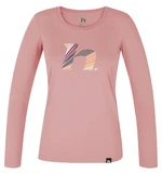 Women's long sleeve T-shirt Hannah ELARA rose tan