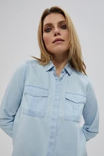 Shirt with pockets and hem