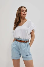 WOMEN'S SHORTS L-SH-4006 LBblue