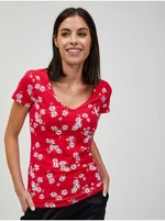 Red Floral T-Shirt ORSAY - Women