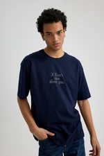 DEFACTO Oversize Fit Crew Neck Printed T-Shirt