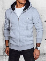 Men's Light Grey Dstreet Zipper Sweatshirt