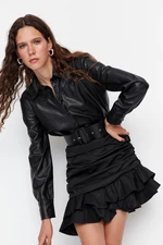 Dámske šaty Trendyol Faux Leather