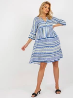 Women's Boho Dress with 3/4 Sleeves Sublevel - Multicolored