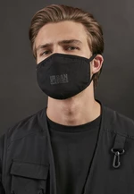 Urban Classics Cotton Face Mask, 2 packs, black