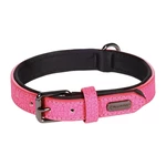 Lederhalsband Flamingo Leza pink - S/M: 31-39cm