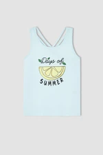 DEFACTO Girl Regular Fit Slogan Print Vest