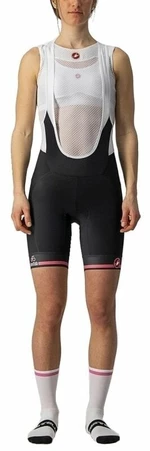 Castelli Giro Velocissima Bibshort Nero/Rosa Giro XS Spodnie kolarskie