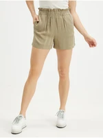 Khaki high-waisted shorts ONLY Caly - Women's