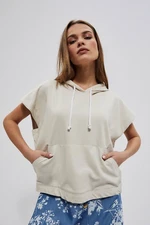Sleeveless hoodie