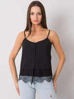 Black top with buttons