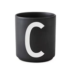 Porcelánový hrnek C DESIGN LETTERS - černý