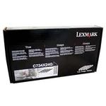Lexmark C734X24G azurová/purpurová/žlutá/černá (cyan/magenta/yellow/black) originální toner