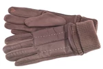 Dámské zateplené kožené rukavice Arteddy - taupe