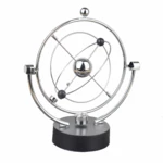 1 Pc Perpetual Motion Instrument Spherical Pendulum Orbital Revolving Ornament Toy for Home Office Birthday Gifts